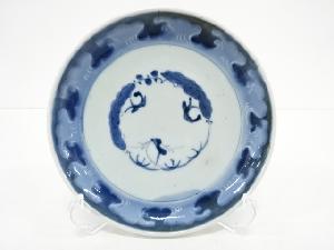 古伊万里　染付　松竹梅六寸皿